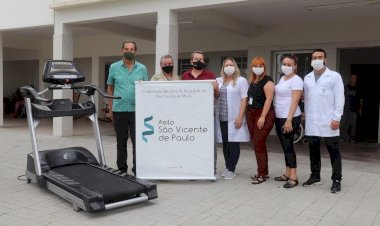 Mampituba realiza doação de esteira ergométrica ao Asilo São Vicente de Paulo