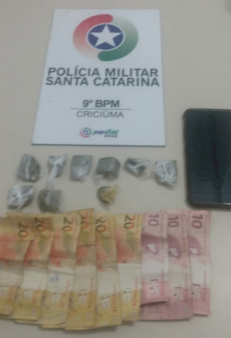 Polícia Militar prende jovem com drogas no Paraíso