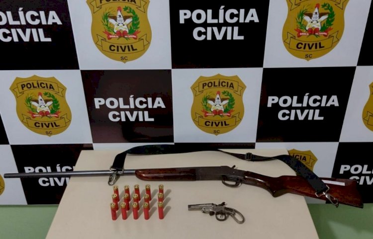 Polícia Civil prende autor de ameaça contra a ex esposa por posse de arma de fogo