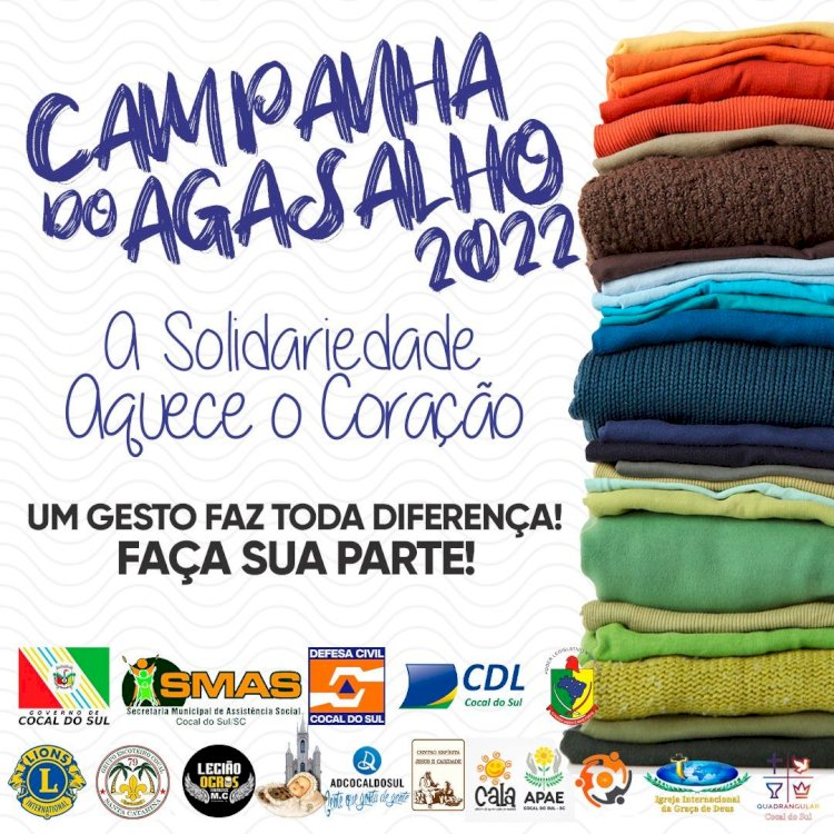 Campanha do Agasalho inicia em Cocal do Sul