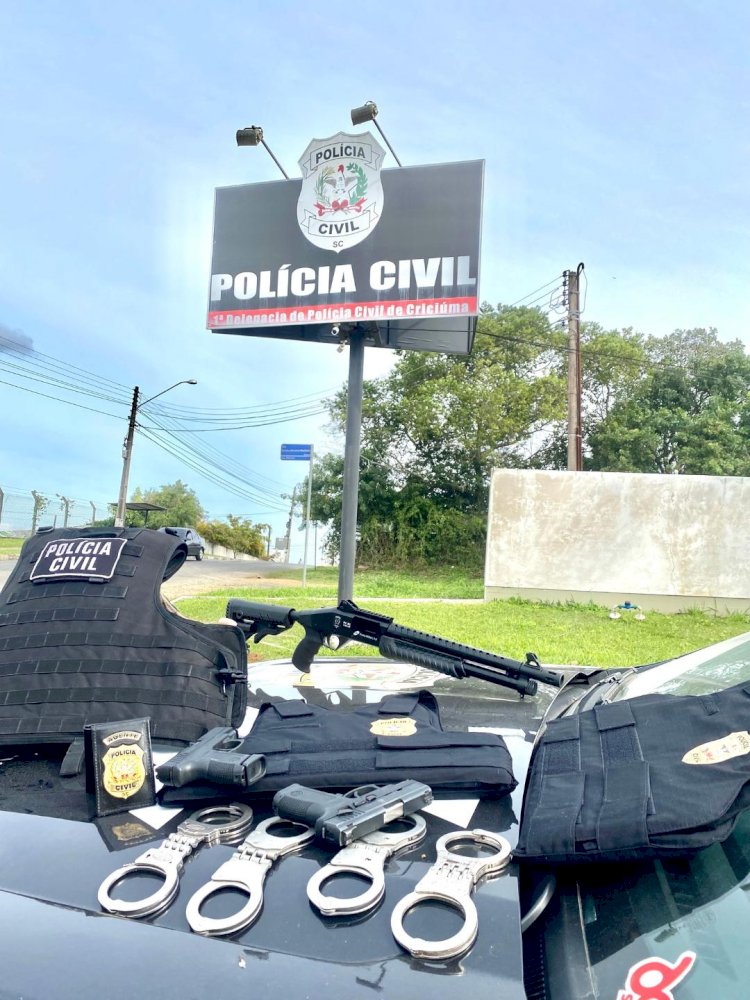 1ª DP de Criciúma prende casal foragido por tráfico interestadual