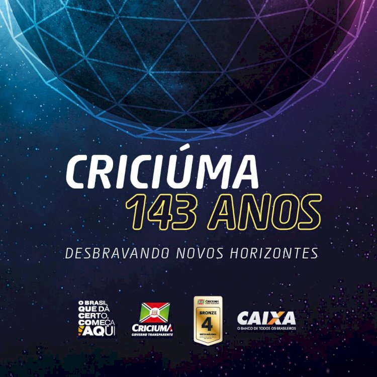 Inaugurações e shows regionais marcam o aniversário de 143 anos de Criciúma