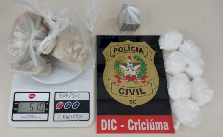 Polícia Civil de Criciúma apreende drogas escondidas em residência