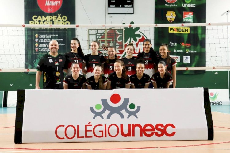 Atletas do Colégio Unesc disputam Jogos da Juventude representando a Seleção Catarinense de Vôlei Feminino Sub 17