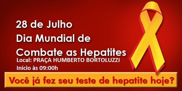 Profissionais da saúde de Nova Veneza realizam ações para marcar o Dia Mundial de Luta contra Hepatites Virais