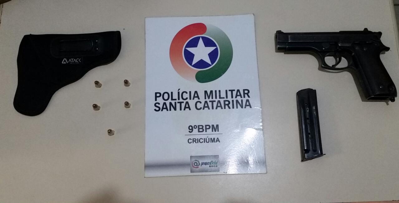 POLÍCIA MILITAR PRENDE HOMEM POR PORTE ILEGAL DE ARMA