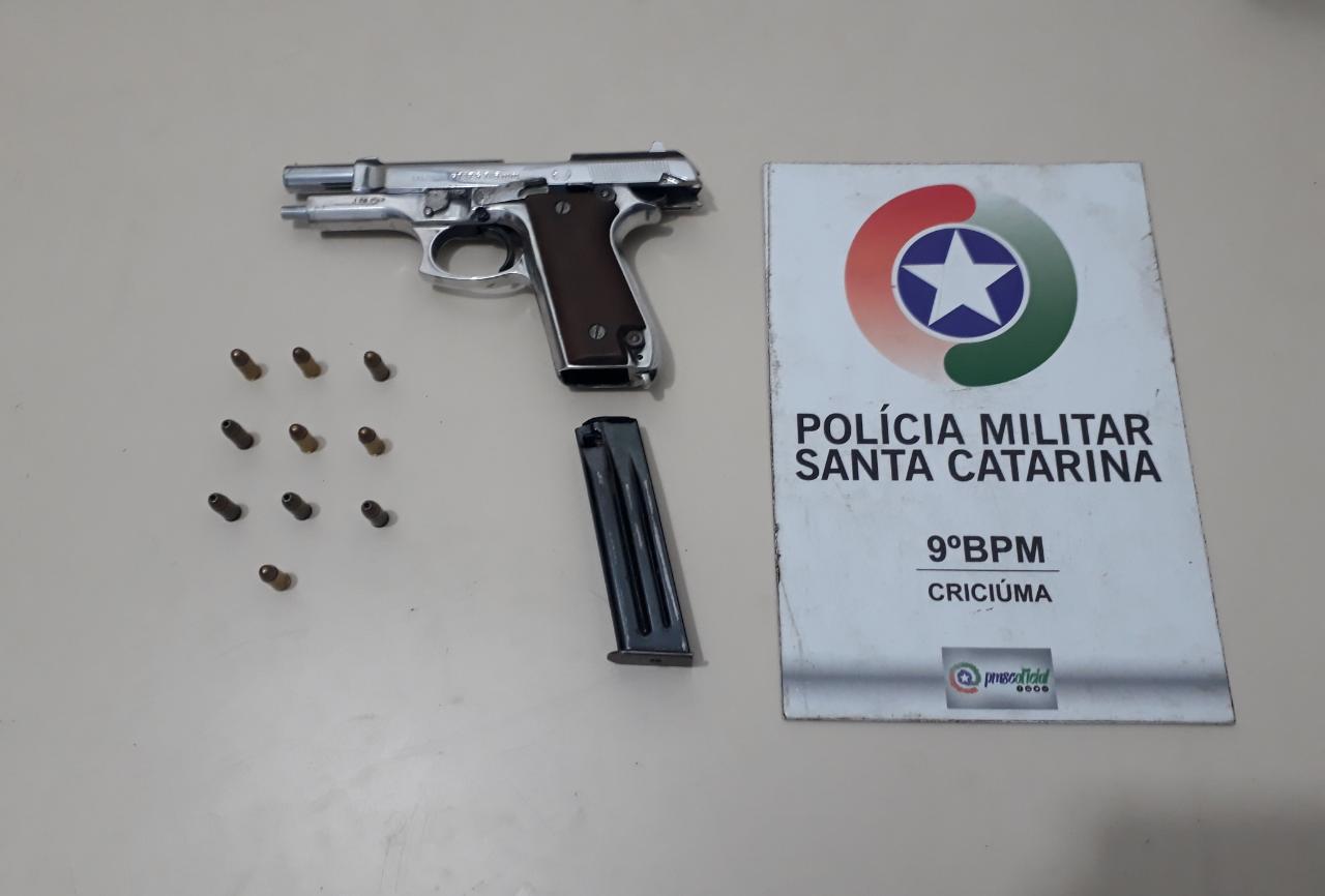 Polícia Militar prende homem com pistola na Vila Manaus