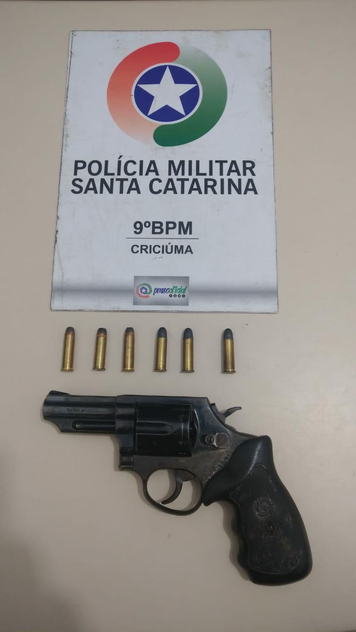 Polícia Militar retira arma de fogo ilegal de circulação em Criciúma