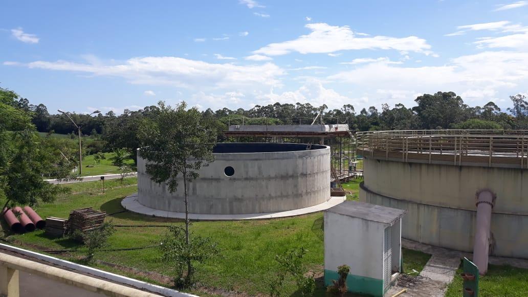 Casan conclui 70% das obras de ampliação da Estação de Tratamento de Esgotos do bairro Santa Luzia