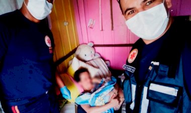 Samu  realiza parto de emergência no bairro Ana Maria em Criciúma