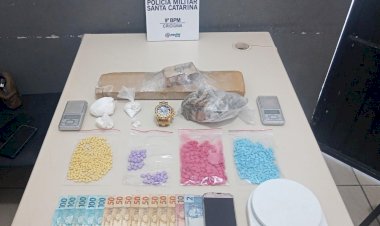 Polícia Militar apreende drogas e Comprimidos de Ecstasy em Criciúma