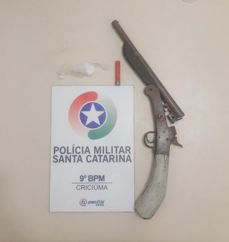 MENOR É DETIDO COM ARMA E DROGAS