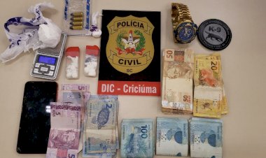 Traficante que vendia drogas ao lado de uma Creche é preso pela DIC de Criciúma