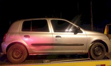 Casal é preso com veículo furtado no Rio Maina