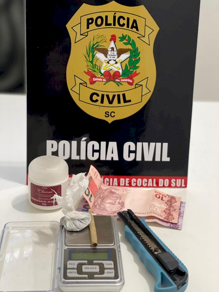 Polícia Civil fecha boca de fumo em Cocal do Sul