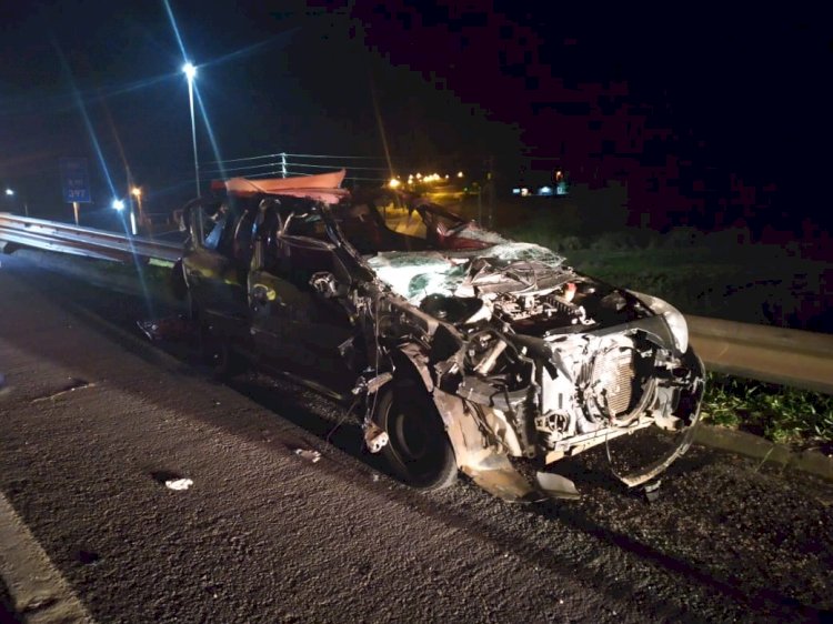 Acidente envolve Carreta e Veículo em Maracajá