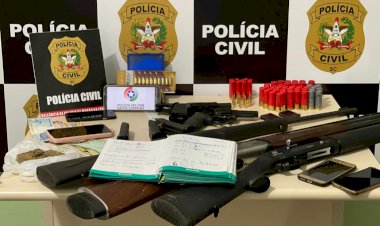 Polícia Civil prende elementos com armas e carne de procedência duvidosa em Morro da Fumaça