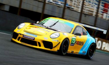 Exposição de superesportivos leva carro da Porsche Farben Carrera Cup ao Nações Shopping