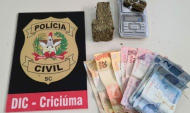 DIC realiza operação de repressão ao tráfico de drogas em bairros de Criciúma