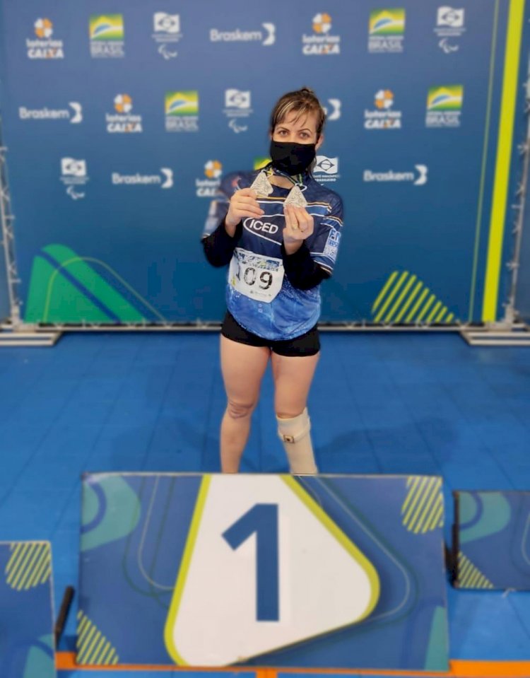 Para atleta criciumense conquista duas medalhas