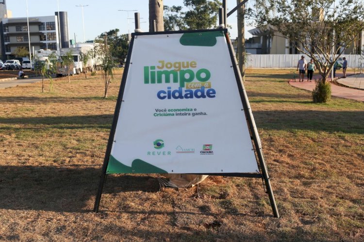 Criciúma adere a Semana Lixo Zero com ações voltadas para o Jogue Limpo Com a Cidade