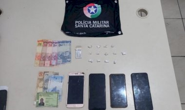 Casal é preso por porte de drogas e associação ao crime