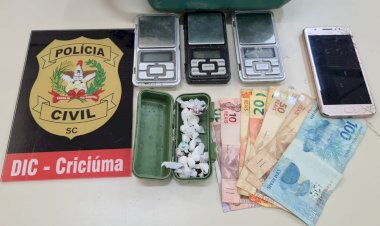 DIC de Criciúma prende traficante em Nova Veneza