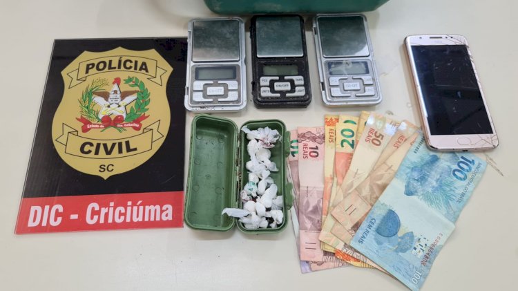 DIC de Criciúma prende traficante em Nova Veneza