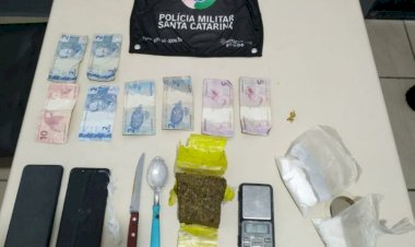 Dupla é presa por receptação e tráfico de drogas em Siderópolis