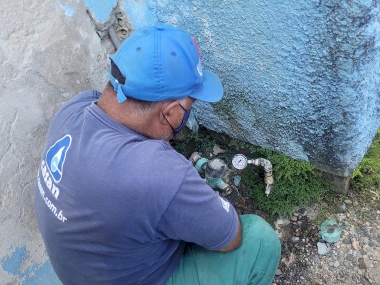 Governo de Forquilhinha e Casan monitoram abastecimento de água na Cidade Alta