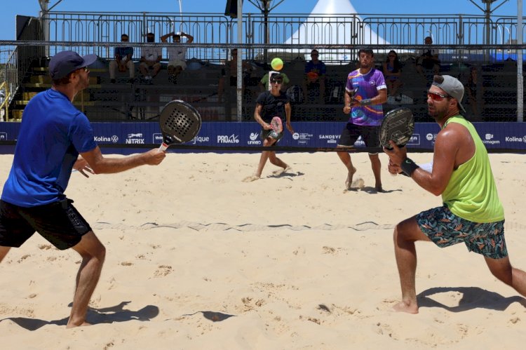 Mundial de Beach Tennis: André Baran e Nikita Burmakin avançam