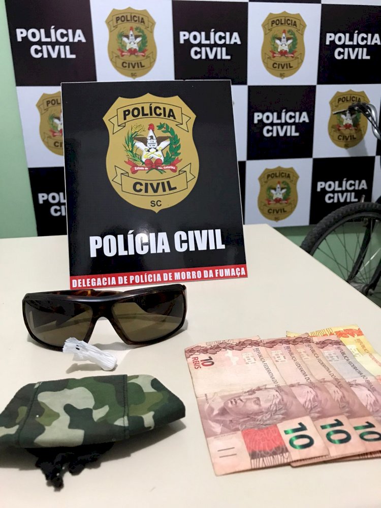 Polícia Civil de Morro da Fumaça prende ladrão de farmácia