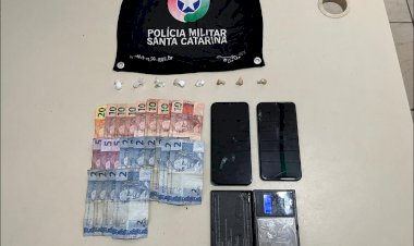 PM prende trio com drogas em bairro de Criciúma