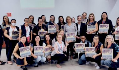 Setor de Nutrição do DEI da Afasc reúne diretoras dos CEIs para planejar ações que evitem desperdício