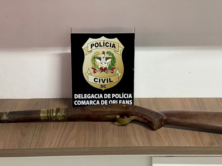 Polícia Civil de Orleans prende autor de ameaça com arma de fogo