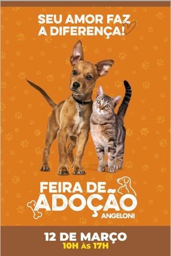 Angeloni e ONG Animal Ponto Com promovem feira de adoção de pets em Criciúma