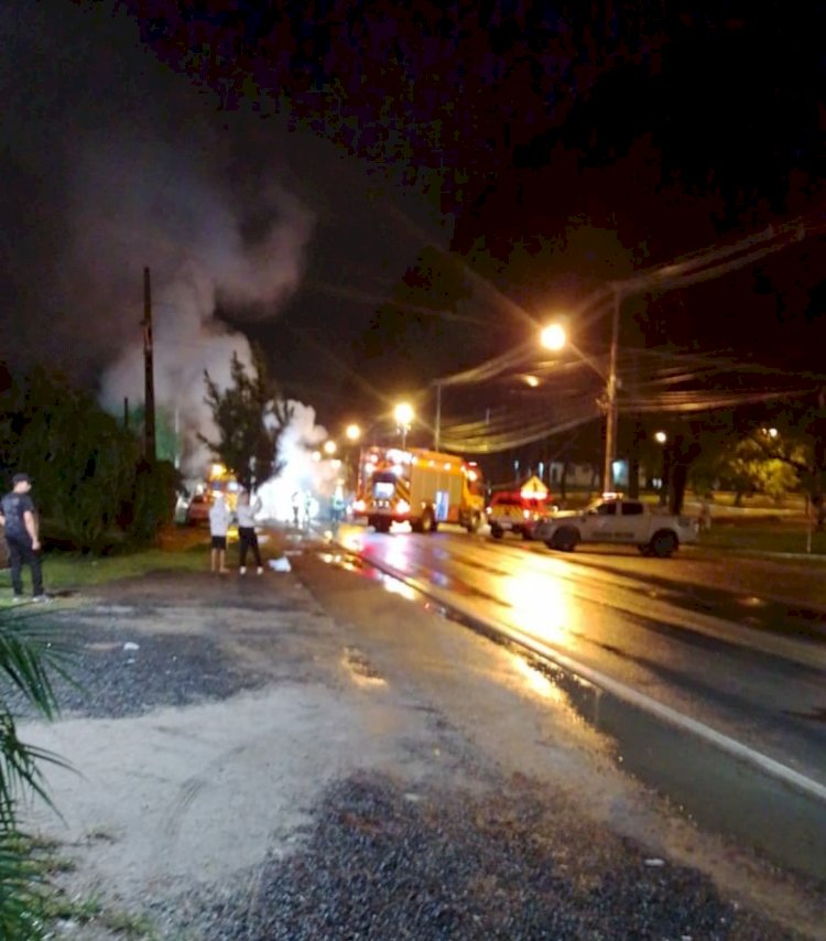 Perseguição Policial tiros e Acidente Nesta Noite em Criciúma