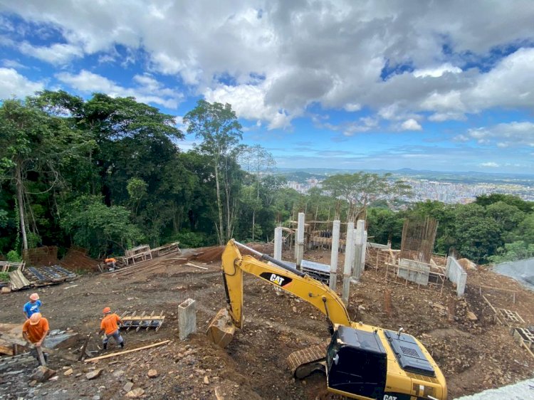 Obras do Mirante Realdo Santos Guglielmi seguem avançando