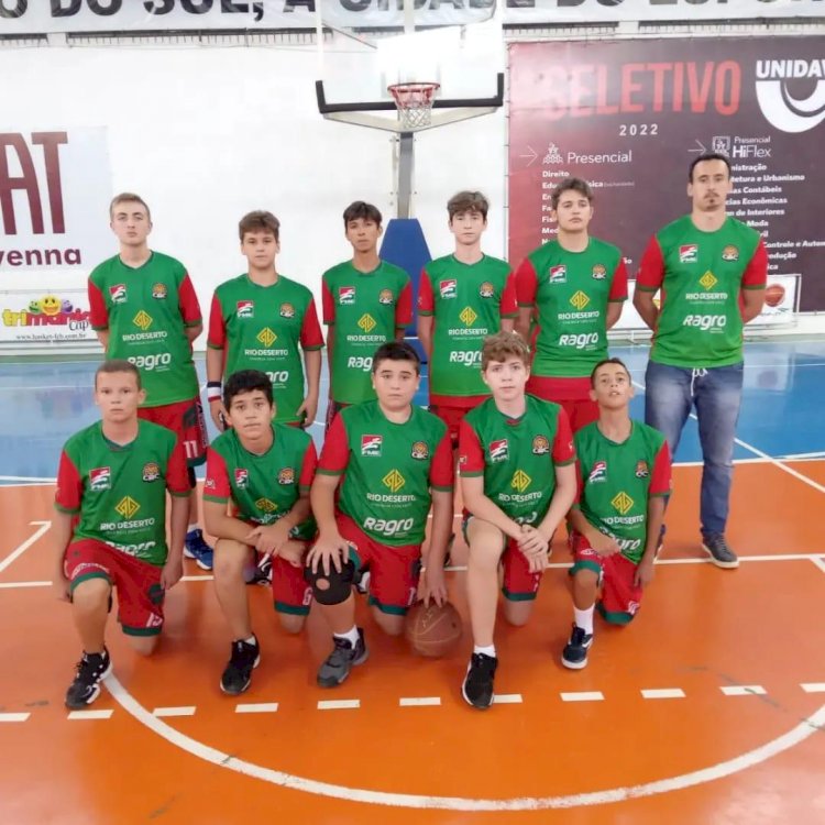 Basquete masculino Sub-14 de Criciúma disputa semifinal da 1ª Copa Santa Catarina