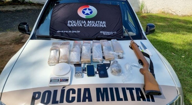 Polícia Militar apreende mais de 6 kg de Maconha em Bairro de Criciúma