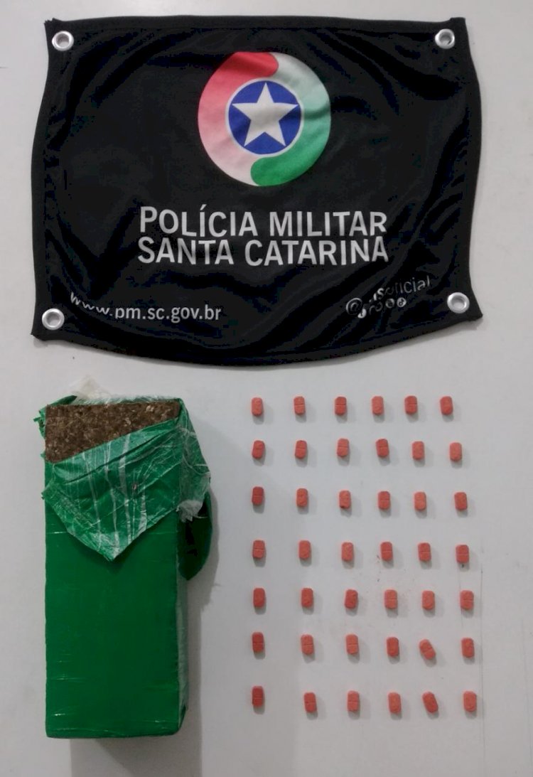 Traficantes fogem da PM e deixam mais de meio kg de Maconha e Ecstasy em Matagal