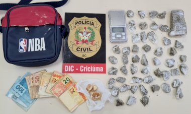 DIC de Criciúma realiza operação policial visando coibir o crime de tráfico de drogas em Criciúma