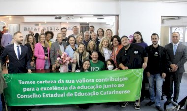Comunidade acadêmica da Unesc recebe nomeação da reitora ao Conselho Estadual de Educação