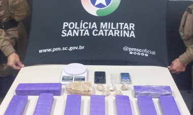 PM prende homem com mais de 5Kg de maconha em Criciúma