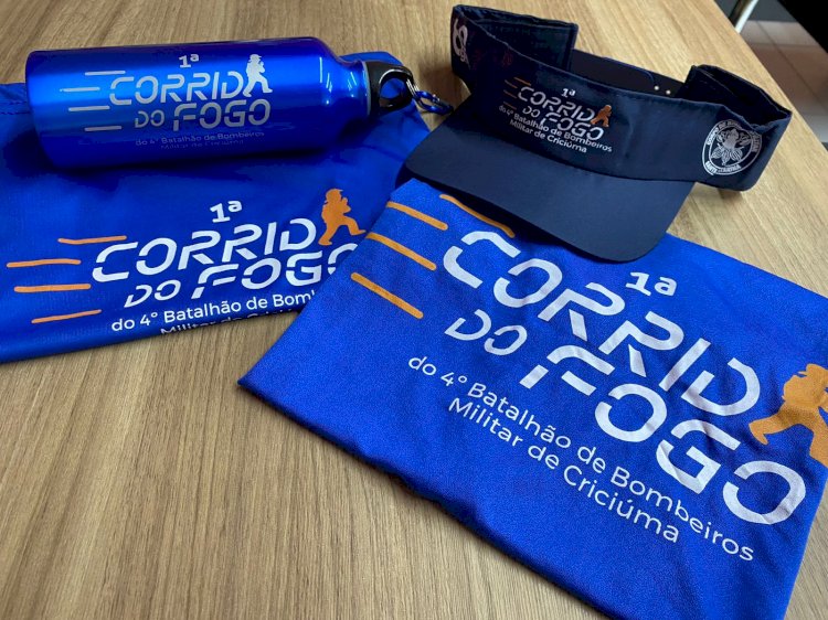 Retirada dos kits da 1ª Corrida do Fogo em Criciúma inicia na quinta-feira