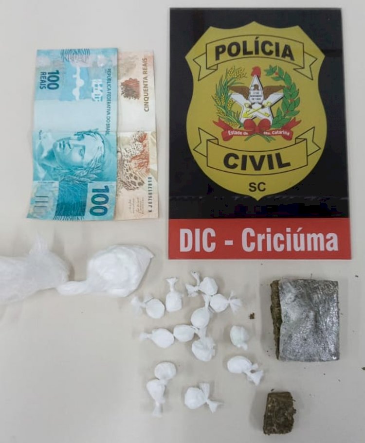 DIC de Criciúma prende traficante de drogas