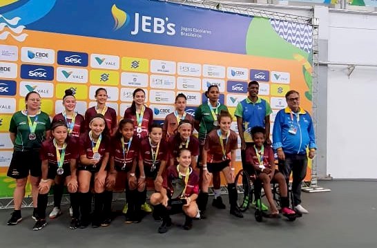 Unesc conquista prata no futsal feminino dos Jogos Escolares Brasileiros