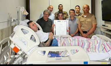 Cabo Esmeraldino ferido em assalto a banco de Criciúma recebe moção de aplauso