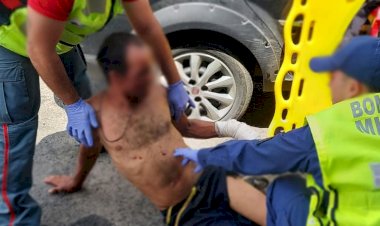 Homem é agredido por várias pessoas e é socorrido pela Polícia Civil