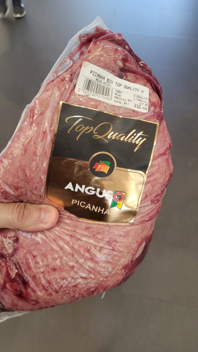 Picanha de R$ 210 reais é roubada em mercado de Criciúma